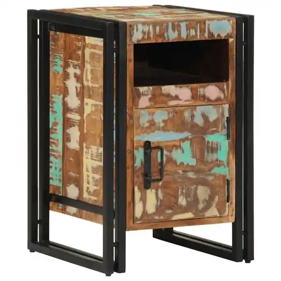 Szafka nocna, 40x40x59 cm, lite drewno odzyskane Lumarko! Lumarko! - Hurtownia wielobranżowa Lumarko Ostatnia szansa
